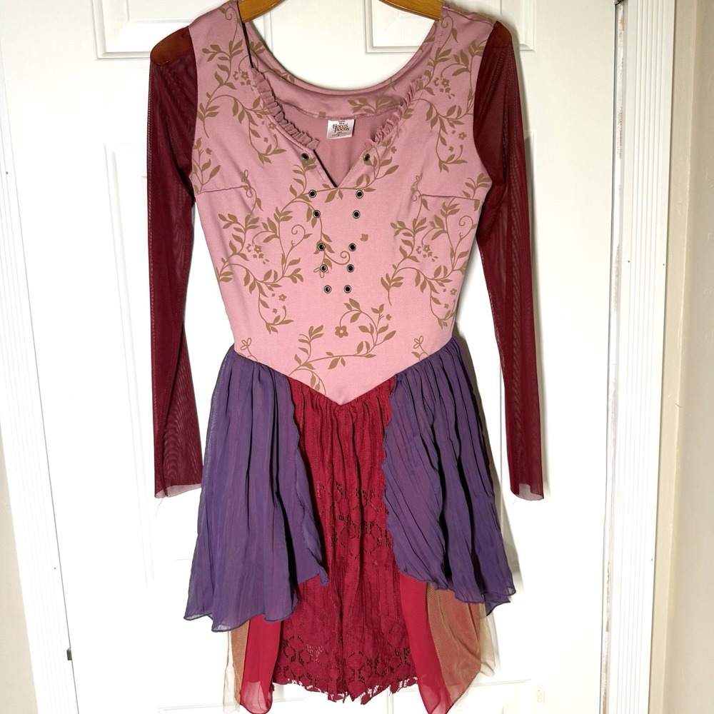 Disney Hocus Pocus Dress SMALL Sarah Sanderson Costume Adult Halloween